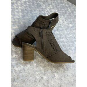 Sonoma Vitalize By Ortholite Open Toe Heeled Sandals Size 7.5 Honoriamushroom